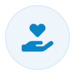 Employee experience and wellbeing icon