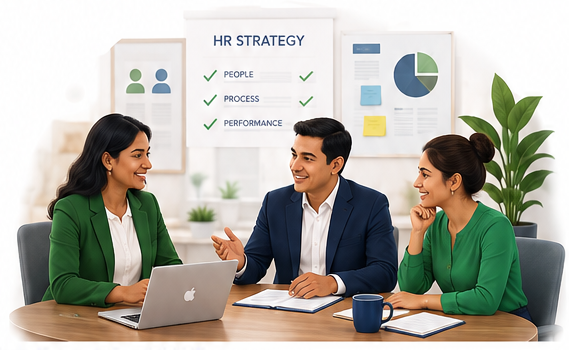 HR Advisory Team working on HR Strategy.